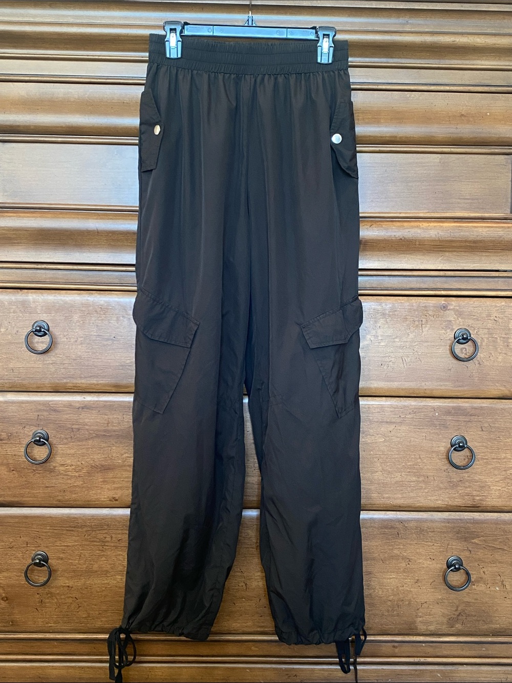 AS Revival Altar’d State Black Athleisure Cargo Pants Size Large